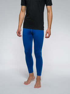 LEGGINSY 100% MERINO - NIEBIESKIE M