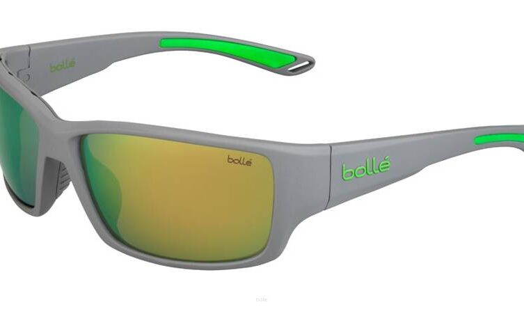 BOLLE Okulary przeciwsłoneczne KAYMAN Matte Grey Green HD Polarized Brown Emerald