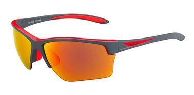 Okulary przeciwsłoneczne Bolle Flash Matte Grey/Red Polarized Fire oleo AF Cat.3