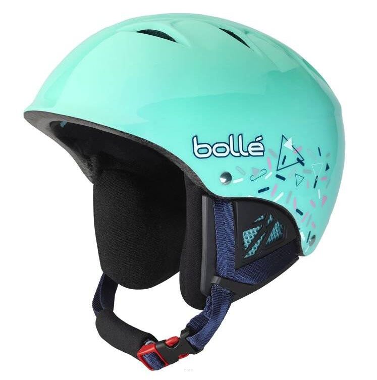 Bolle Kask Narciarski B-Kid Shiny Mint Confetti - rozmiar XXS (49-53 cm)